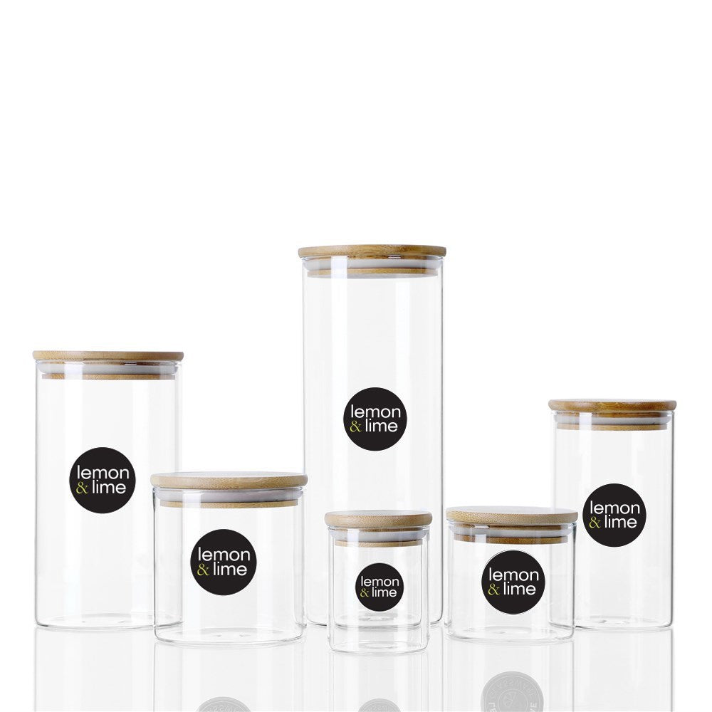 Camden Glass Jar Bamboo Lid 610ML