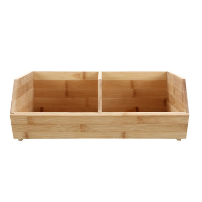 Bamboo 2 Section Storage Cube
